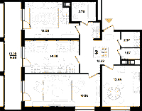 Планировка квартиры в ЖК Панорама Невы