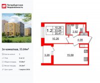 Планировка квартиры в ЖК Прайм Приморский
