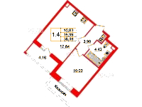 Планировка квартиры в ЖК Pulse Premier (Пульс Премьер)