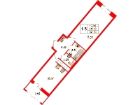 Планировка квартиры в ЖК Pulse Premier (Пульс Премьер)