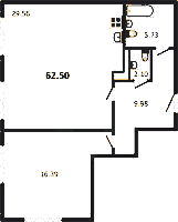 Планировка квартиры в ЖК Riviere Noire (Ривьер Нуар)