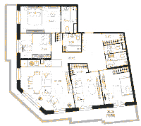 Планировка квартиры в ЖК Северная Корона