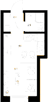 Планировка квартиры в ЖК Шкиперский 19