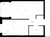 Планировка квартиры в ЖК Шкиперский 19