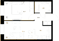 Планировка квартиры в ЖК Шкиперский 19