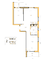 Планировка квартиры в ЖК Simple (Симпл)