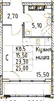 Планировка квартиры в ЖК Тайм Сквер