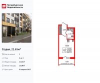 Планировка квартиры в ЖК Univer City (Универ Сити)