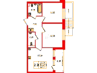 Планировка квартиры в ЖК Univer City (Универ Сити)