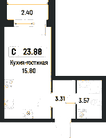Планировка квартиры в ЖК Урбанист