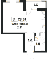 Планировка квартиры в ЖК Урбанист