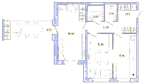 Планировка квартиры в ЖК Юттери