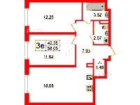 Планировка апартамента в ЖК ZOOM на Неве