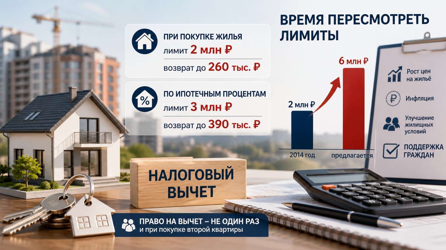 Имущественный вычет: депутаты настаивают на пересмотре лимитов