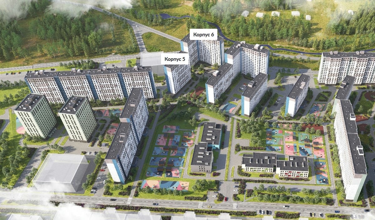 Начался процесс реализации квартир в новых корпусах ЖК «Ржевский парк»